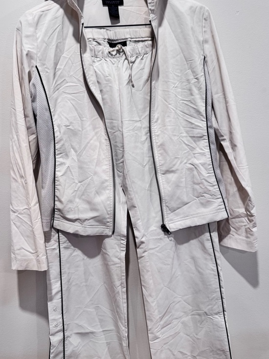 The Limited Other - The Limited Cream Drawstring Waist Jacket and Pants Set